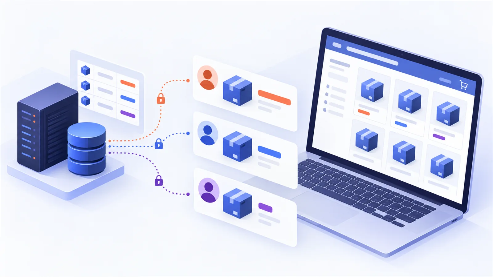 ERP synchronising private, customer-specific prices for the same product in a WooCommerce B2B store.