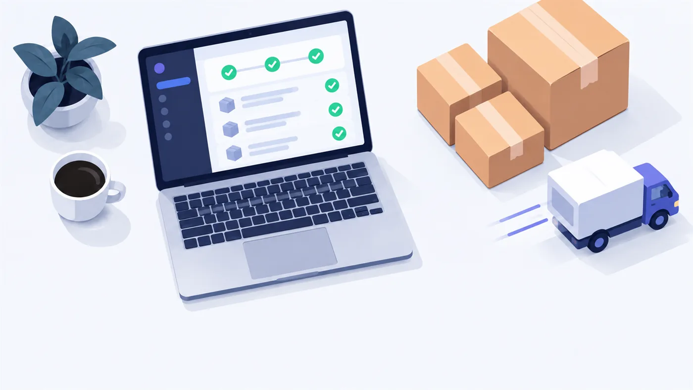 After: orders flow automatically from the platform into SoftOne