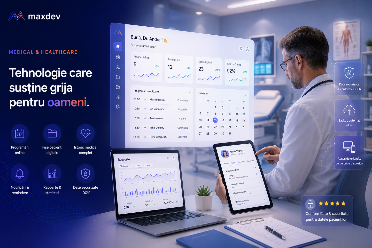 Booking platform for a medical clinic